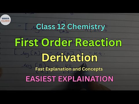 First Order Reaction Derivation – Class 12 Chemistry | CBSE BOARDS | Chemical Kinetics Explained