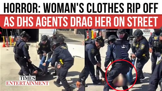 Los Angeles Outrage: 4 Officers Tackle Woman, Rip Off Clothes During Arrest Outside ICE Facility