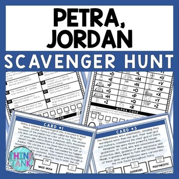 Petra Scavenger Hunt - Reading Comprehension Activity - World Landmarks