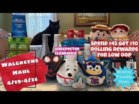 WALGREENS HAUL 4/19-4/25 | EASY DEALS + ROLLING REWARDS FOR LOW OOP | HUGE SAVINGS & CLEARANCE!
