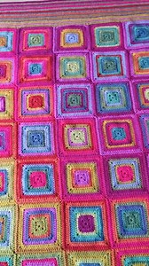 Boho Rainbow Blanket Crochet Pattern PDF - Colour Wash Granny Square Heirloom Afghan Unique Hippy Retro Modern - Etsy