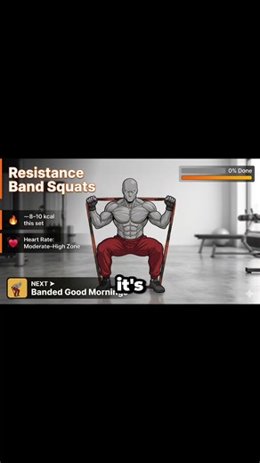 Banded Squats – Resistance Band Squat Workout for Stronger Legs at Home