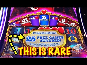 YES!! I got 25 Free Games on New Queenie Slot on max bet