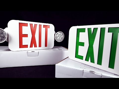 Exitronix Equity Line Exit/Emergency Signs – Perfect For Contractors