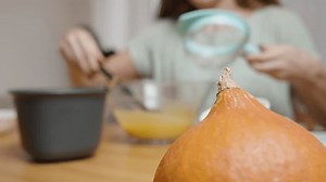 Pumpkin Cookie Recipe: Sift the flour and add it to the dough.