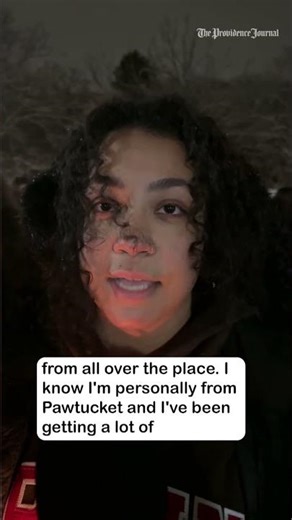 Brown University student from Pawtucket at vigil talks about community cohesion