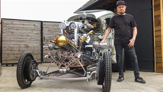 Inventor Builds Steampunk Hot Rod From Scratch - video Dailymotion