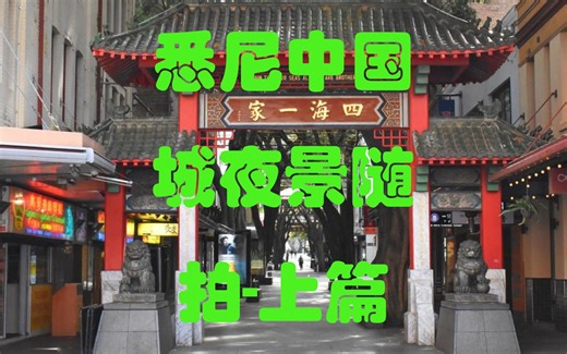 No. 79 悉尼市中国城夜景随拍介绍上篇