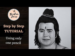 Easy Shree Ram Drawing for beginners - Shading Tutorial | भगवान श्री राम जी का चित्र बनाना सीखें