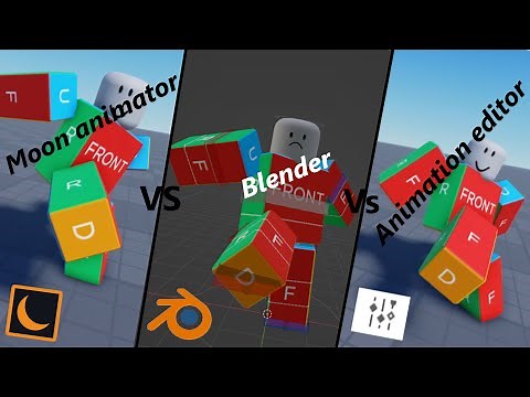 simple kick animation blender vs moon animator vs animation editor (animation, keyframes)