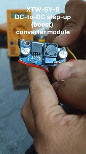 XL6009 Boost Converter in Action! Step-Up Power from 3V to 35V ⚡ #shorts #amplifier