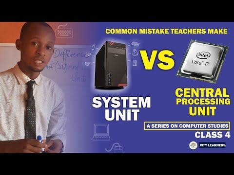 SYSTEM UNIT vs CPU | Common BUT Popular Error people make