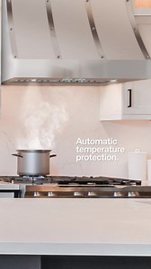Cook with confidence, no matter the heat. The Heat Guard feature automatically adjusts the blower speed when temperatures rise above 158°F. It keeps your kitchen protected and ensures optimal performance during even the most intense cooking sessions. #OrdinaryIsNotForUs #Elica #ElicaCooking #ExtraordinaryCooking | Elica | Facebook