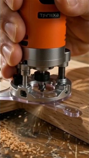 Mini cordless contour template router (shape-copying type) #woodworking #wood #tools #diy