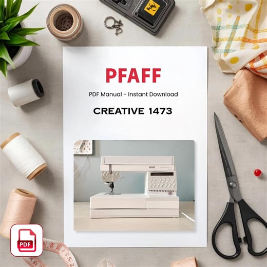 PFAFF Creative 1473 ミシン マニュアル – ユーザーガイド (PDF ダウンロード) - Etsy 日本