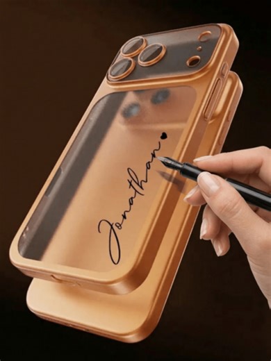 Luxury Letter Elements Customized Phone Cases Personalized Custom Name Phone Case Compatible With IPhone 17 16 15 14 13 12 Pro Max Luxury Plating Hard Plastic Transparent Matte Camera Protection Cover 17 Pro Max Gifts For Christmas Days Travel Organizer Spring Birthday Gift | SHEIN