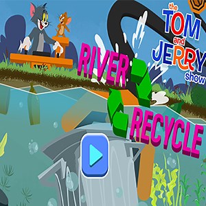 Play Tom & Jerry River Recycle Game: Free Online River Junk Cleanup Video Game for Kids
