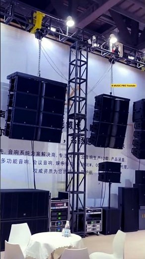 line Array Setup Professional Sound System #soundsystem