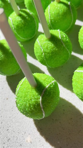Tennis Ball Cake Pops Tutorial