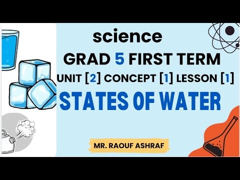 Grade 5 | Science | Unit 2 - Concept 1 - Lesson 1 - States of water