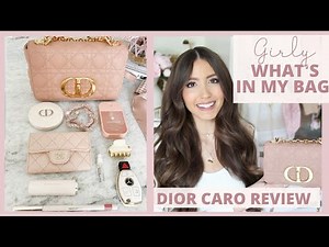 What's In My Bag?! Girly Aesthetic // Dior Caro Bag Review + Is It Worth It??