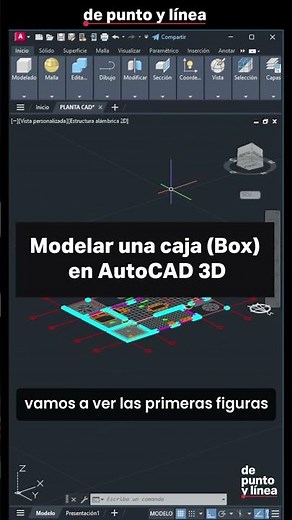 How to model a Box in AutoCAD 3D | BASIC AUTOCAD COURSE 58