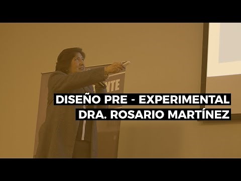 How to do a pre-experimental design - Dr. Rosario Martínez