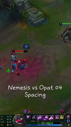 Vladimir vs Nemesis — spacing in League of Legends