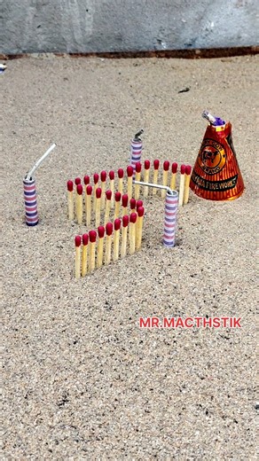 Matchstick amazing experiment 🔥🧨 with Diwali crackers testing 💥#shorts #short #fireworks #viral