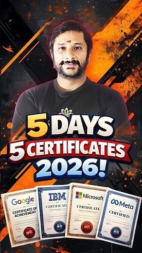5 Days 5 Certificates 2026 | Google, IBM, Microsoft, Meta | Kaashiv Infotech Course