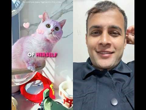 The Purple Cat 🐱❤️ #shortvideo #shorts