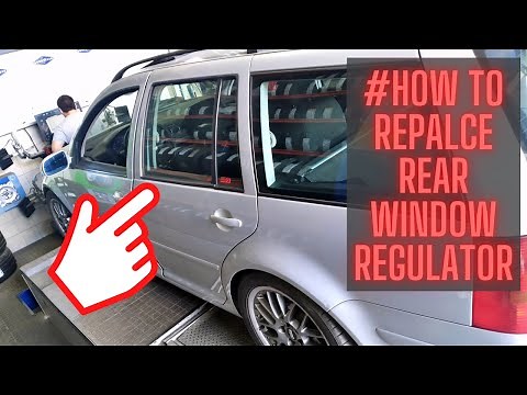 HOW TO VW Golf mk4 Rear Window Regulator