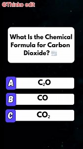 Do You Know CO₂’s Chemical Formula #quiz #fun #brainteaser #usaquiz #puzzlechallenge | Thinko