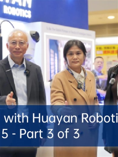 Huayan Robotics at iREX / 国際ロボット展 2025 | Executive Interview Series – Part 3 🌍🤝 In the final part of our IREX 2025 interview series, Huayan Robotics’ Global Marketing VP Ke Miao shares how Huayan Robotics collaborates closely with KEYENCE CORPORATION on scanning inspection solutions, integrating advanced sensing technologies with collaborative robotics to enable high-accuracy industrial inspection 🔍. Beyond individual applications such as welding and CNC machine tending, the interview highlig