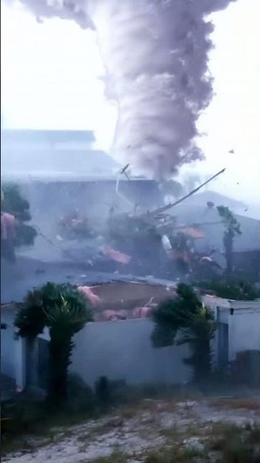 Tornado rips the roof #epicweather #tornado #storm #travel