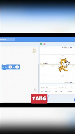 Dasar scratch 7 - kordinat #codingforkid #scratch #belajarscratch