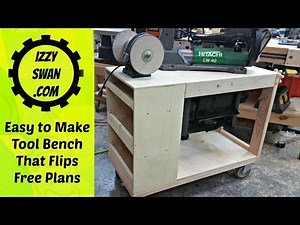 Quick and Easy Tool Bench that flips! (How to Make)