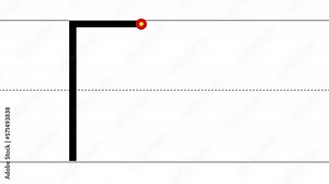How to write uppercase and lowercase letter E. Animated tutorial for learning writing English alphabet. Indication of sequence, direction of movement. Tracing letters for children on white background