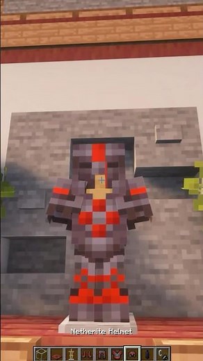 Minecraft Samurai Armour Trim Build Hack Tutorial #minecraft #minecrafttutorial #minecraftshorts