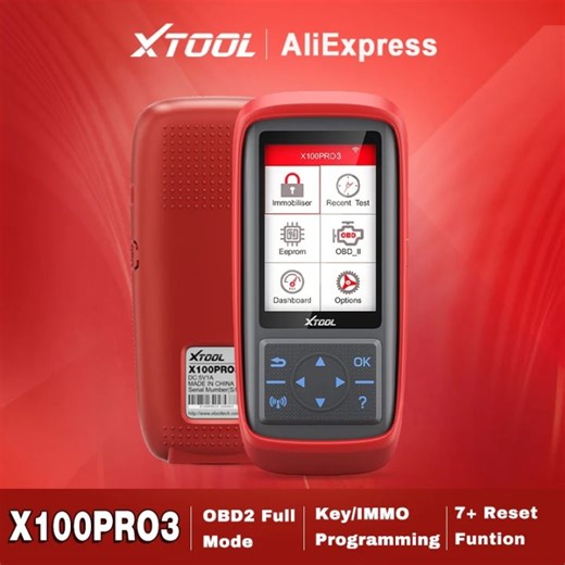 XTOOL X100Pro3 Key IMMO Programming Tool With EEPROM Adapter 13+ Reset Function Full OBD2 Car Code Reader Free Lifetime Upgrades | Lazada PH