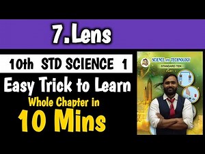 10th Science 1|Chapter no 7.Lens |Easy Trick to learn Whole chapter|Board Exam 2024