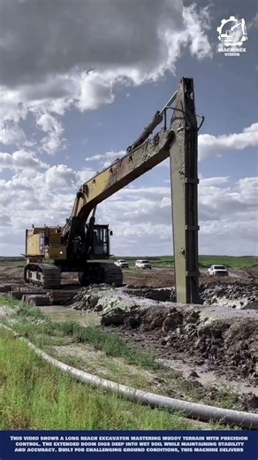 Excavator Long Reach Machine Innovation for Deep trenching and extended-reach mud digging