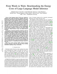 From Words to Watts: Benchmarking the Energy Costs of Large Language Model Infer