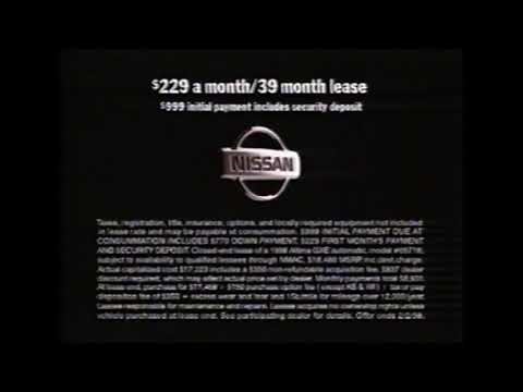 (3rd Anniversary SP) (USA) 1998 Nissan Altima Commercial 02