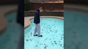 Temps so low, entire swimming pools are freezing