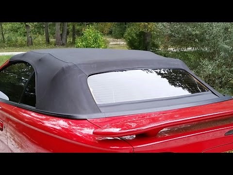1994 to 2004 Mustang Convertible Rear Window Step By Step Replacement Save Money $ $ $