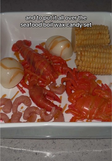 Creative Seafood Boil Wax Candy Gift Idea