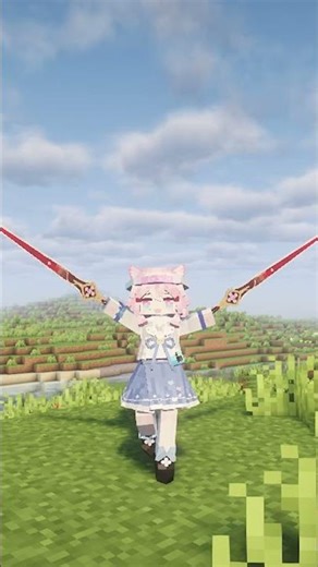 Yes Steve Model Minecraft March7th #minecraftshorts #minecraftshorts #hsr #honkaistarrail #doodle