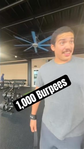 1000 burpees, NO WATER!💧 #unc #diamondgym #funny #gymhumor