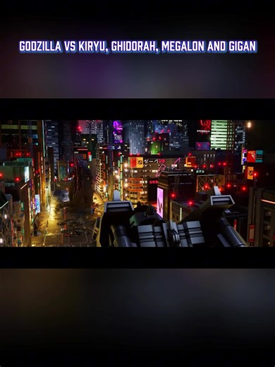 GODZILLA vs KIRYU, GHIDORAH, MEGALON and GIGAN #fpy #elamorestaenelcarrito #godzilla#kiryu #megalon